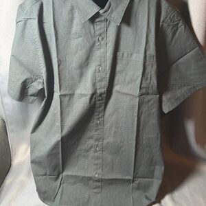 New Fresh Clean Threads Mens Woven Button Up -130